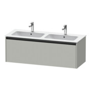 Duravit Waschtischunterschrank Ketho.2 128x48x44cm, 1 Ausz., wandhängend, betongr ma