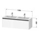 Duravit Waschtischunterschrank Ketho.2 128x48x44cm, 1 Ausz., wandhängend, Ei marm.-3