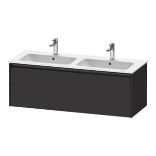 Duravit Waschtischunterschrank Ketho.2 128x48x44cm, 1 Ausz., wandhängend, graph matt