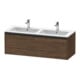 Duravit Waschtischunterschrank Ketho.2 128x48x44cm, 1 Ausz., wandhängend, Nussb dkl.-1
