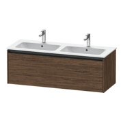 Duravit Waschtischunterschrank Ketho.2 128x48x44cm, 1 Ausz., wandhängend, Nussb dkl.