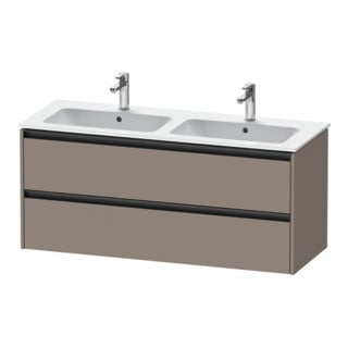 Duravit Waschtischunterschrank Ketho.2 128x48x55cm, 2 Schub., wandhängend, bas. matt