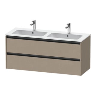 Duravit Waschtischunterschrank Ketho.2 128x48x55cm, 2 Schub., wandhängend, leinen