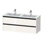 Duravit Waschtischunterschrank Ketho.2 128x48x55cm, 2 Schub., wandhängend, we. hgl