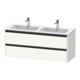 Duravit Waschtischunterschrank Ketho.2 128x48x55cm, 2 Schub., wandhängend, we. matt-1