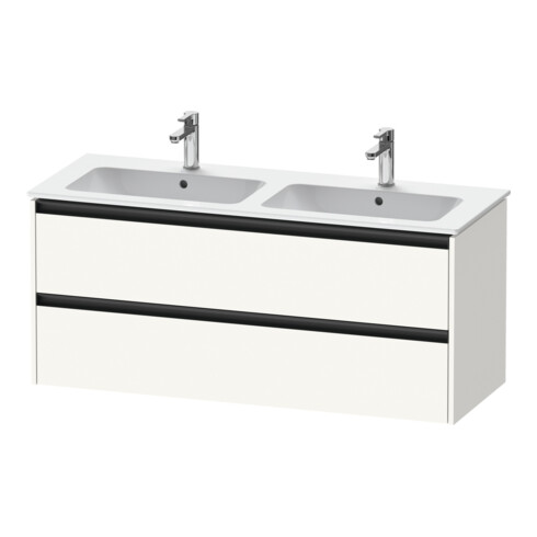 Duravit Waschtischunterschrank Ketho.2 128x48x55cm, 2 Schub., wandhängend, we. matt