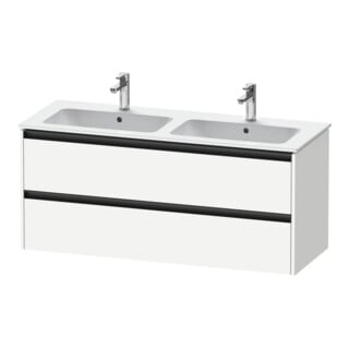 Duravit Waschtischunterschrank Ketho.2 128x48x55cm, 2 Schub., wandhängend, weiß matt