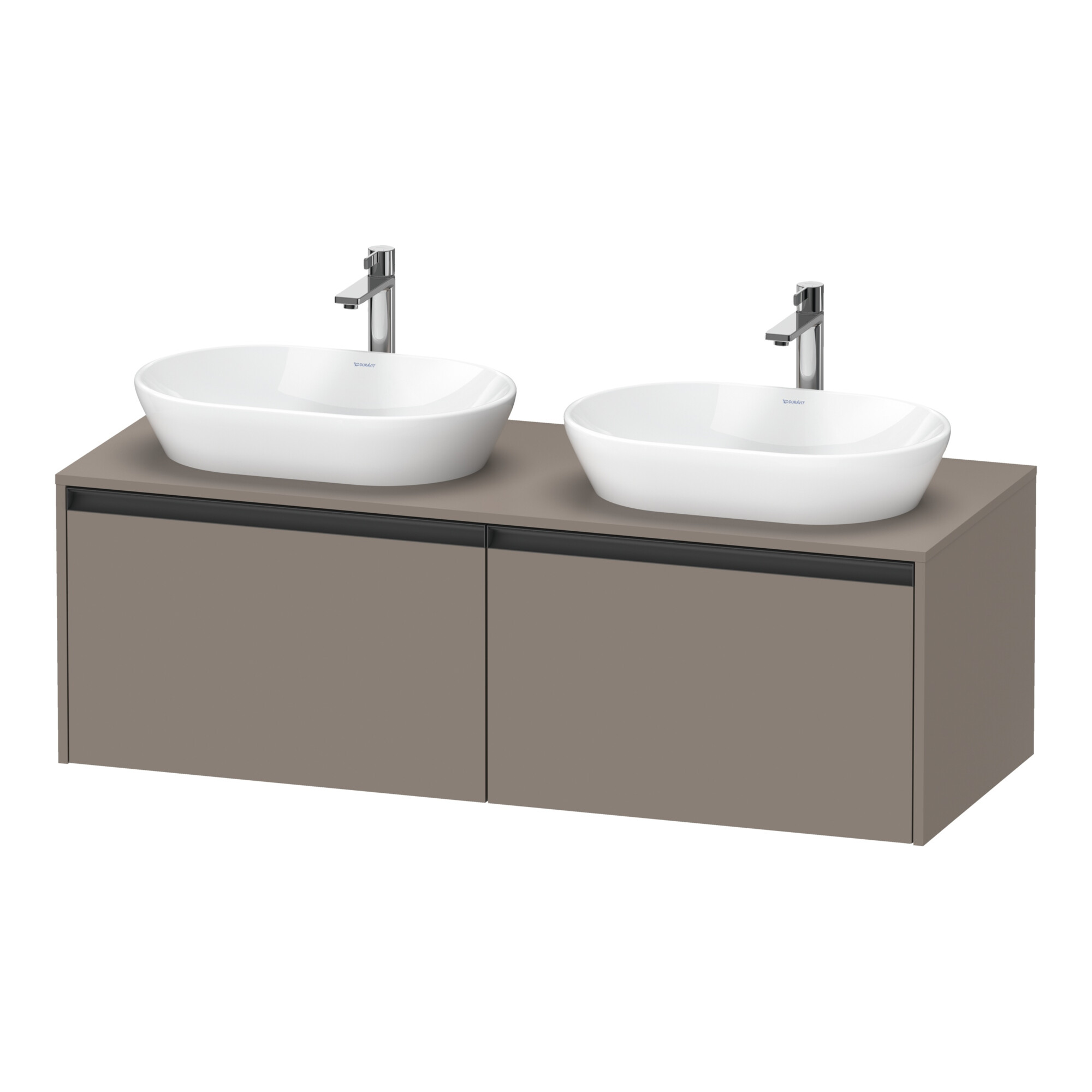 Duravit Waschtischunterschrank Ketho.2 140x55cm, B bs, bas. ma, 2 Ausz., wandhängend