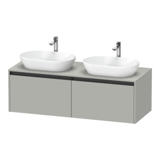 Duravit Waschtischunterschrank Ketho.2 140x55cm, B bs, bg ma, 2 Ausz., wandhängend