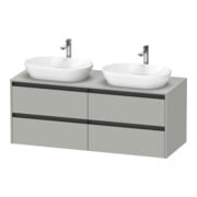Duravit Waschtischunterschrank Ketho.2 140x55cm, B bs, bg ma, 4 Schub., wandhängend