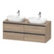 Duravit Waschtischunterschrank Ketho.2 140x55cm, B bs, E marm., 4 Schub., wandhängend-1