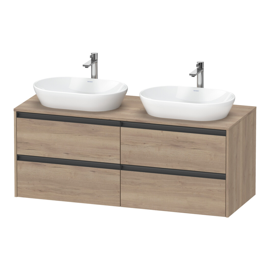 Duravit Waschtischunterschrank Ketho.2 140x55cm, B bs, E marm., 4 Schub., wandhängend