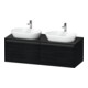 Duravit Waschtischunterschrank Ketho.2 140x55cm, B bs, Ei sw, 2 Ausz., wandhängend-1