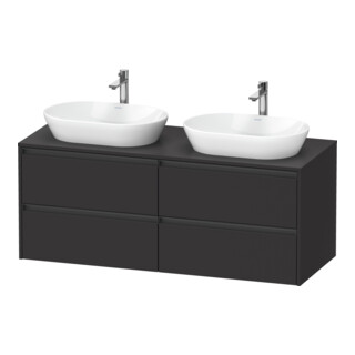 Duravit Waschtischunterschrank Ketho.2 140x55cm, B bs, gra m, 4 Schub., wandhängend