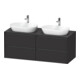 Duravit Waschtischunterschrank Ketho.2 140x55cm, B bs, gra m, 4 Schub., wandhängend-1
