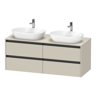 Duravit Waschtischunterschrank Ketho.2 140x55cm, B bs, T matt, 4 Schub., wandhängend