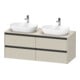Duravit Waschtischunterschrank Ketho.2 140x55cm, B bs, T matt, 4 Schub., wandhängend-1