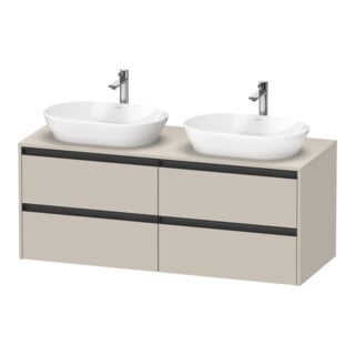 Duravit Waschtischunterschrank Ketho.2 140x55cm, B bs, Tau ma, 4 Schub., wandhängend