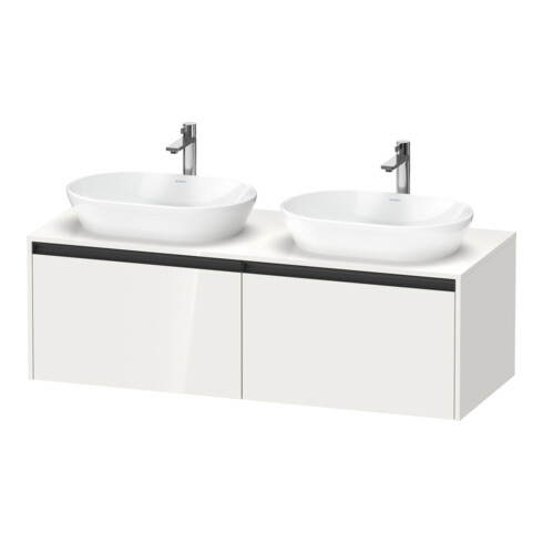 Duravit Waschtischunterschrank Ketho.2 140x55cm, B bs, we. hgl, 2 Ausz., wandhängend