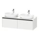 Duravit Waschtischunterschrank Ketho.2 140x55cm, B bs, we. ma, 2 Ausz., wandhängend-1