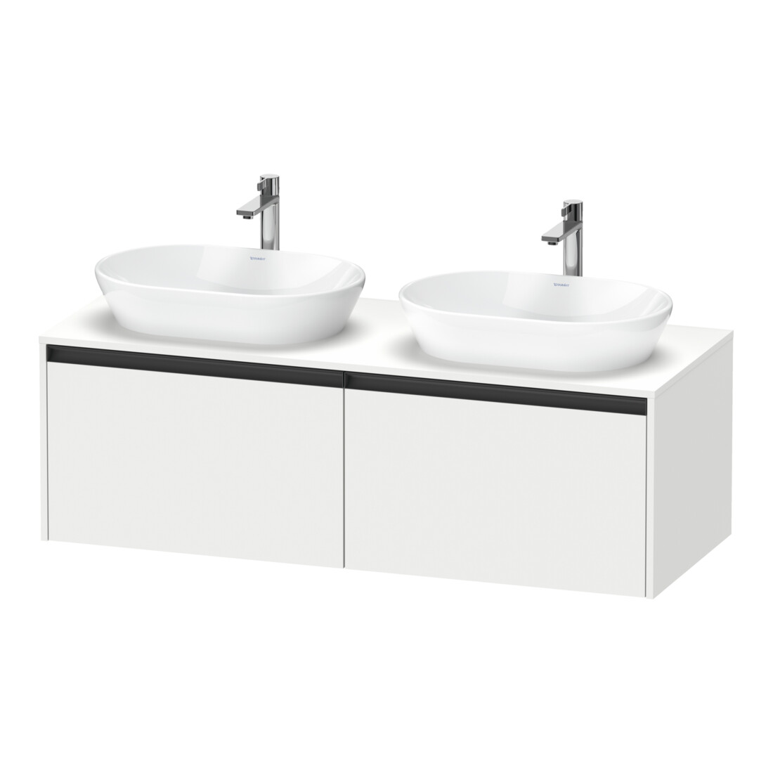 Duravit Waschtischunterschrank Ketho.2 140x55cm, B bs, we. ma, 2 Ausz., wandhängend