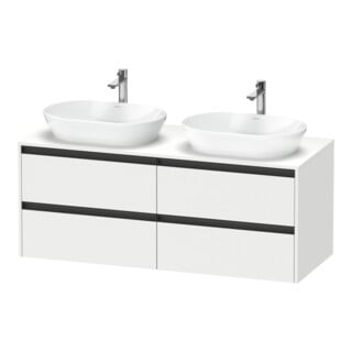 Duravit Waschtischunterschrank Ketho.2 140x55cm, B bs, we. ma, 4 Schub., wandhängend