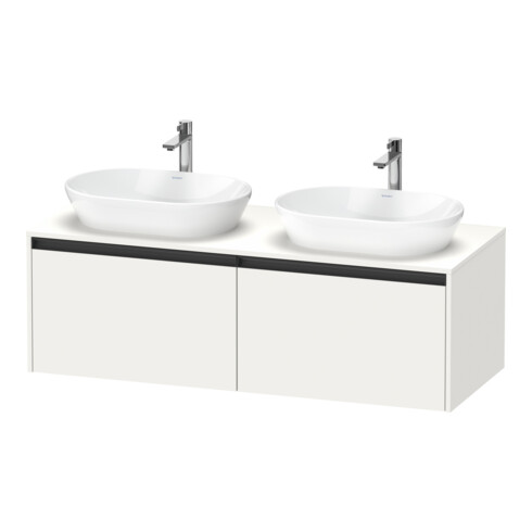 Duravit Waschtischunterschrank Ketho.2 140x55cm, B bs, we. matt, 2 Ausz., wandhängend