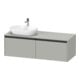 Duravit Waschtischunterschrank Ketho.2 140x55cm, B L, bg ma, 2 Ausz., wandhängend-1