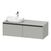 Duravit Waschtischunterschrank Ketho.2 140x55cm, B L, bg ma, 2 Ausz., wandhängend
