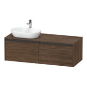 Duravit Waschtischunterschrank Ketho.2 140x55cm, B L, N dkl., 2 Ausz., wandhängend