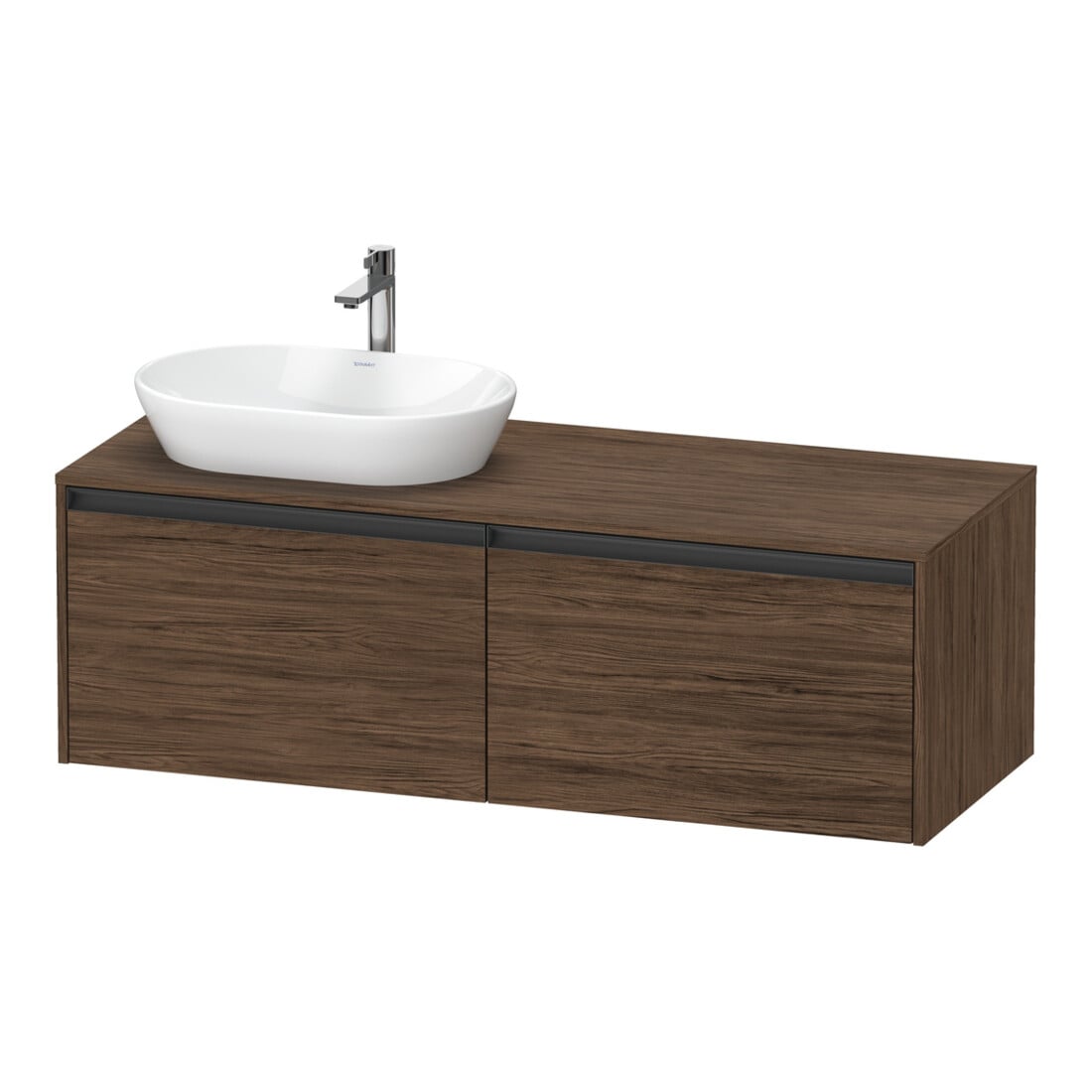 Duravit Waschtischunterschrank Ketho.2 140x55cm, B L, N dkl., 2 Ausz., wandhängend