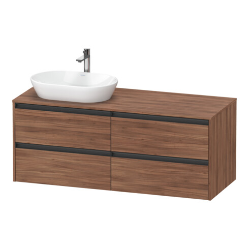 Duravit Waschtischunterschrank Ketho.2 140x55cm, B L, N Nat, 4 Schub., wandhängend