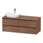 Duravit Waschtischunterschrank Ketho.2 140x55cm, B L, N Nat, 4 Schub., wandhängend