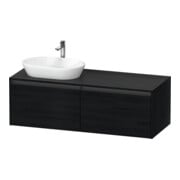 Duravit Waschtischunterschrank Ketho.2 140x55cm, B li, Ei sw, 2 Ausz., wandhängend