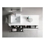 Duravit Waschtischunterschrank Ketho.2 140x55cm, B li, we. hgl, 2 Ausz., wandhängend-4