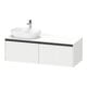 Duravit Waschtischunterschrank Ketho.2 140x55cm, B li, we. ma, 2 Ausz., wandhängend-1