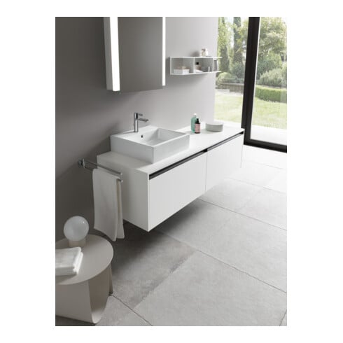 Duravit Waschtischunterschrank Ketho.2 140x55cm, B li, we. ma, 2 Ausz., wandhängend