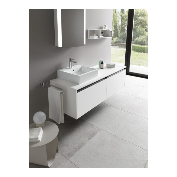 Duravit Waschtischunterschrank Ketho.2 140x55cm, B li, we. ma, 2 Ausz., wandhängend