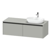 Duravit Waschtischunterschrank Ketho.2 140x55cm, B R, bg ma, 2 Ausz., wandhängend