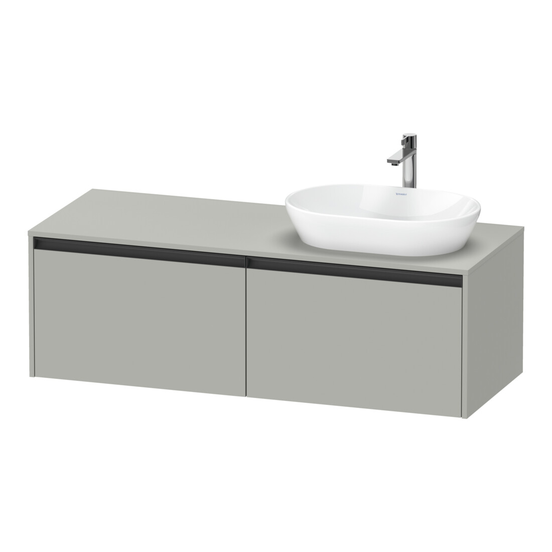 Duravit Waschtischunterschrank Ketho.2 140x55cm, B R, bg ma, 2 Ausz., wandhängend