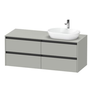 Duravit Waschtischunterschrank Ketho.2 140x55cm, B R, bg ma, 4 Schub., wandhängend