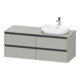 Duravit Waschtischunterschrank Ketho.2 140x55cm, B R, bg ma, 4 Schub., wandhängend-1