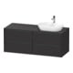 Duravit Waschtischunterschrank Ketho.2 140x55cm, B R, gra matt, 4 Schub., wandhängend-1