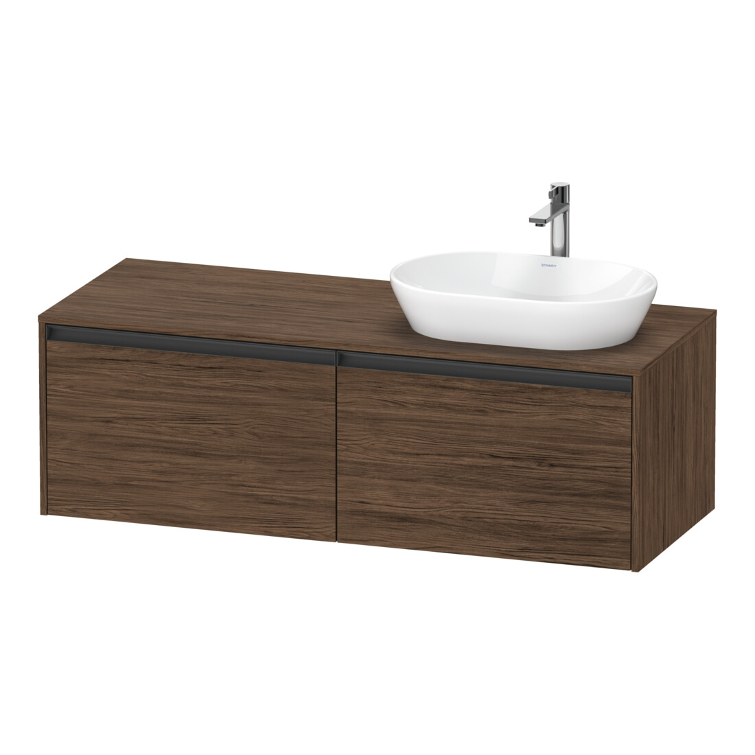 Duravit Waschtischunterschrank Ketho.2 140x55cm, B R, N dkl., 2 Ausz., wandhängend