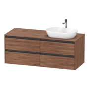 Duravit Waschtischunterschrank Ketho.2 140x55cm, B R, N Nat, 4 Schub., wandhängend