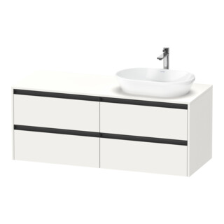 Duravit Waschtischunterschrank Ketho.2 140x55cm, B R, we. matt, 4 Schub., wandhängend