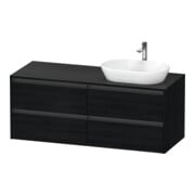 Duravit Waschtischunterschrank Ketho.2 140x55cm, B re, Ei sw, 4 Schub., wandhängend-1
