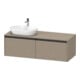 Duravit Waschtischunterschrank Ketho.2 140x55cm, Beck. li, lei, 2 Ausz., wandhängend-1