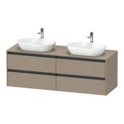 Duravit Waschtischunterschrank Ketho.2 160x55cm, B beids., lei, 4 Schub., wandhängend-1