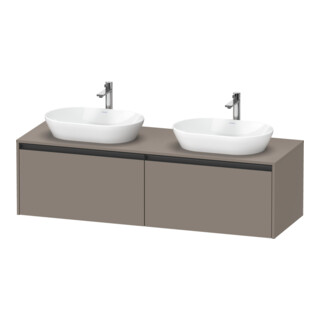 Duravit Waschtischunterschrank Ketho.2 160x55cm, B bs, bas. ma, 2 Ausz., wandhängend